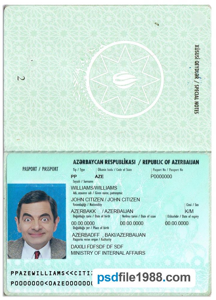 Azerbaijan Passport Version 2